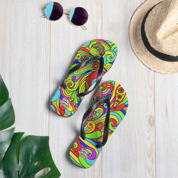 Psychedelic Flip-Flops